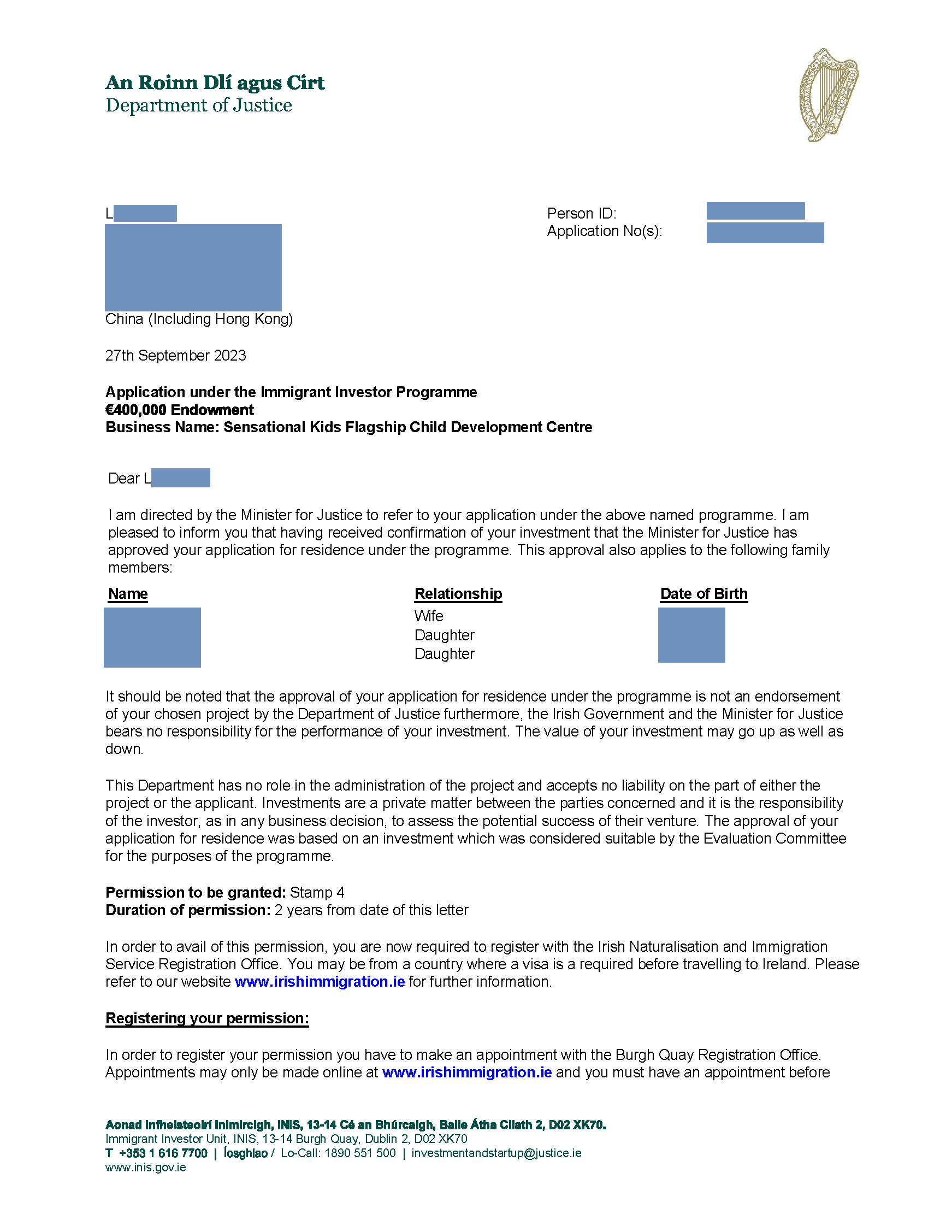 Applicants Will Soon Obtain Their Irish Residency Under the Ireland Investor Immigrant Programme 
