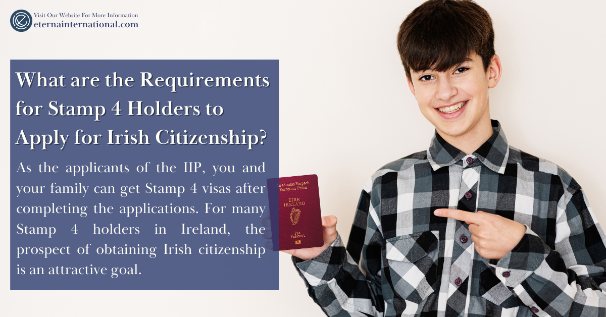 What are the Requirements for Stamp 4 Holders to Apply for Irish Citizenship?
