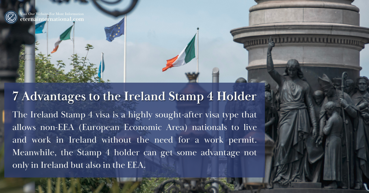 7 Advantages to the Ireland Stamp 4 Holder through the Ireland Investor Immigrant Programme