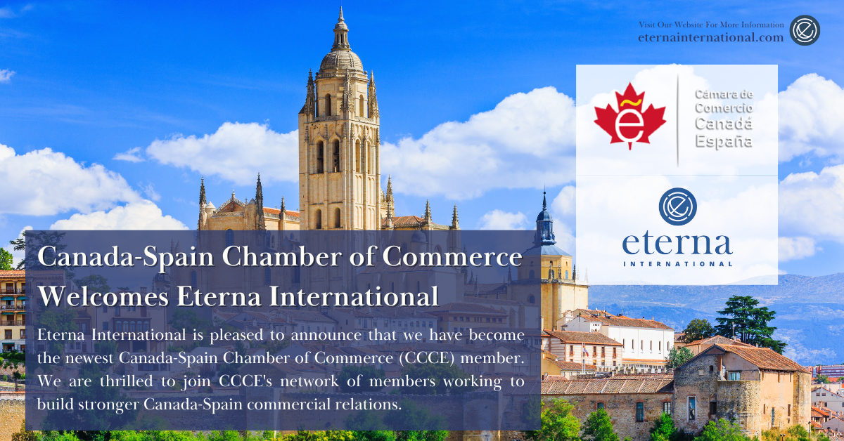 Canada-Spain Chamber of Commerce Welcomes Eterna International