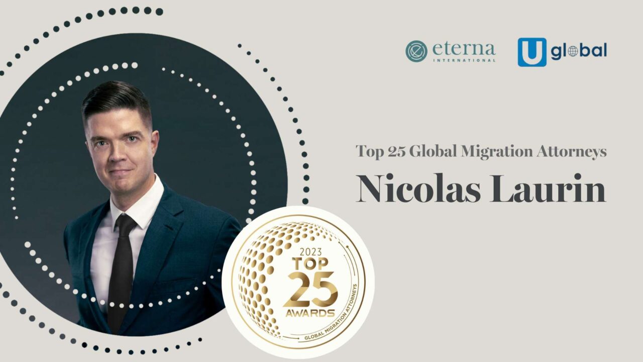 Nicolas Laurin has been named among the Top 25 Global Migration Attorneys